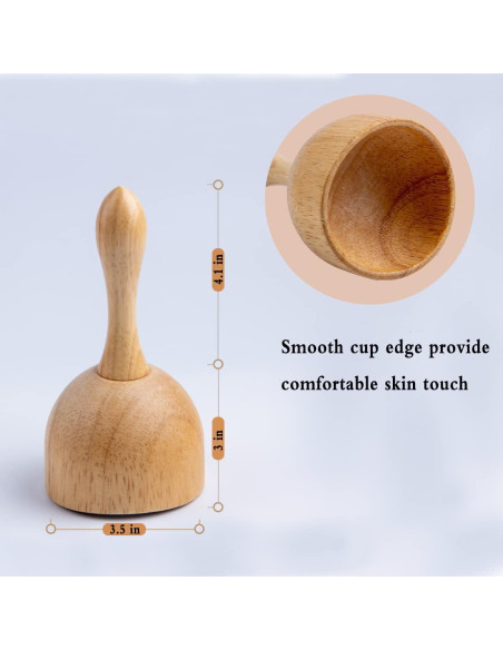 Copa de Terapia de Madera Xukele para Drenaje Linfático