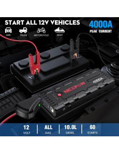 Arrancador de Coche NEXPOW G17 S40 4000A Carga Rápida 2