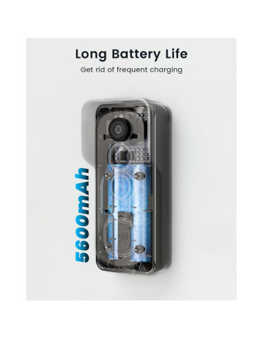 Cámara de Timbre Inalámbrica ieGeek Bell J1 2K con Audio