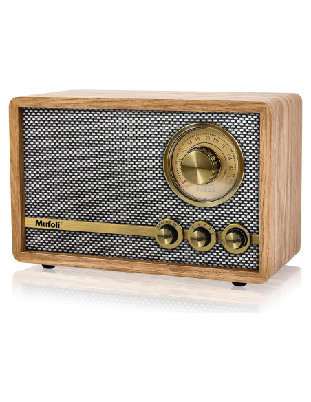 Radio Retro Mufoli RA60S-H Bluetooth y Ruido Blanco