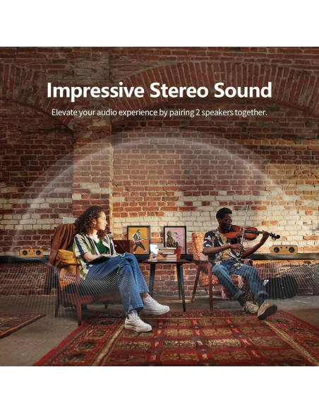 DOSS SoundBox H200 50W Altavoz Bluetooth Inalámbrico Negro