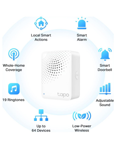 Hub Inteligente Tapo H100 con Timbre y Conexión 30m