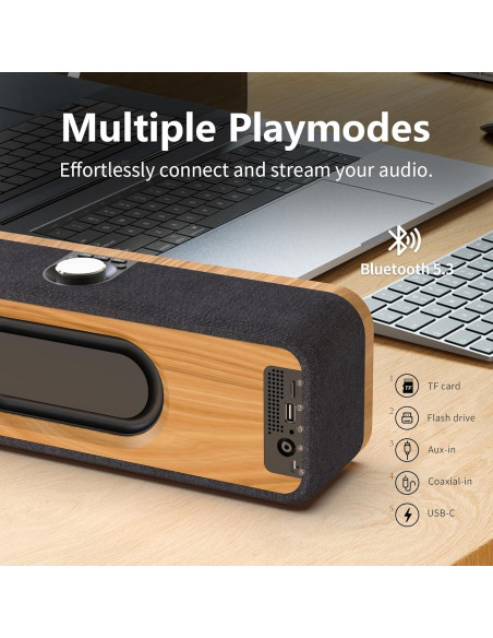 DOSS SoundBox H200 50W Altavoz Bluetooth Inalámbrico Negro