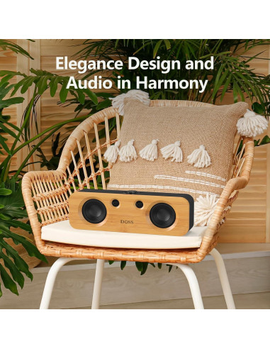DOSS SoundBox H200 50W Altavoz Bluetooth Inalámbrico Negro