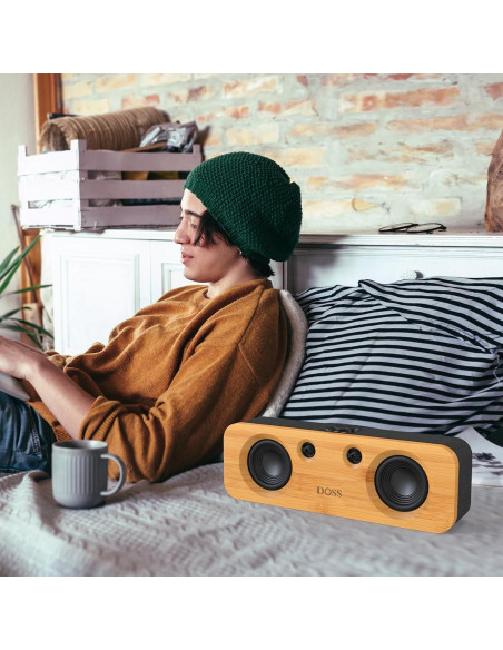 DOSS SoundBox H200 50W Altavoz Bluetooth Inalámbrico Negro