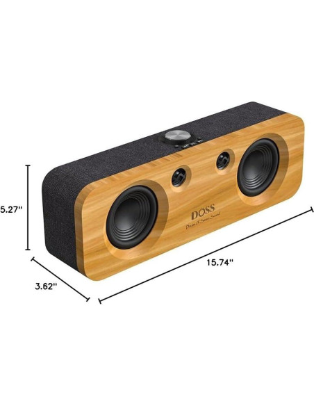 DOSS SoundBox H200 50W Altavoz Bluetooth Inalámbrico Negro