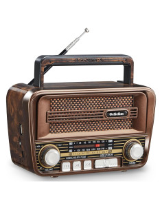 Radio Portátil Gelielim AM FM Bluetooth 5.3 Vintage