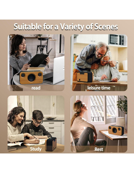 Altavoz Bluetooth Xinborry M10Pro 40W Retro 12h Audio