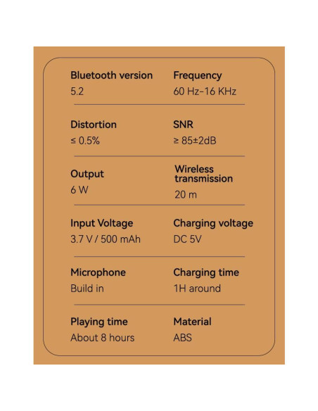 Altavoz TWS Sparrownest Aura-Sync 52mm Bluetooth 5.2 Altavoz TWS Sparrownest Aura-Sync 52mm Bluetooth 5.2