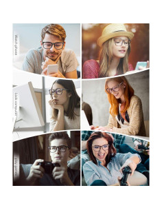 Gafas de Bloqueo de Luz Azul MEETSUN Unisex UV400 Tortuga 2