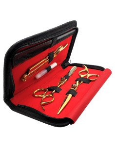 Juego de Tijeras de Corte Profesional Saaqaans MSS-03 Oro