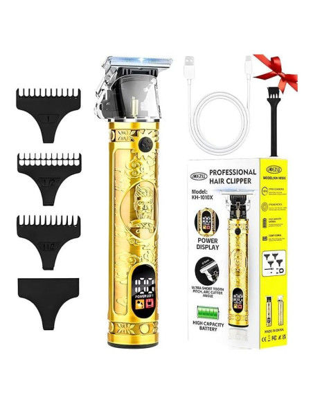 Recortadora de Barba Zlickro ZCK-002 con Pantalla LCD