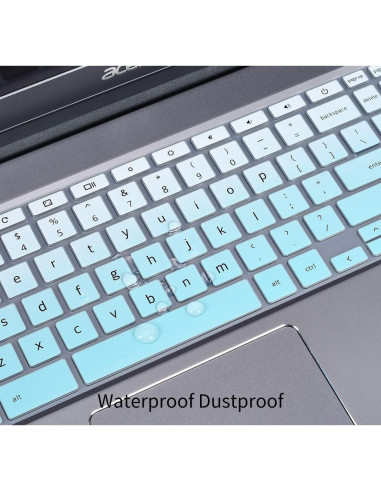 Protector de Teclado CaseBuy para Acer Chromebook 15.6" Verde