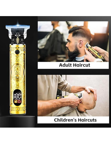 Recortadora de Barba Zlickro ZCK-002 con Pantalla LCD