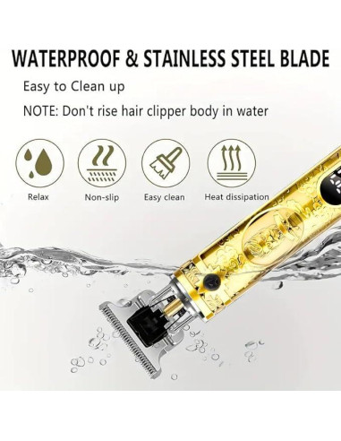 Recortadora de Barba Zlickro ZCK-002 con Pantalla LCD