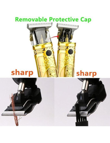 Recortadora de Barba Zlickro ZCK-002 con Pantalla LCD