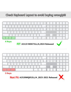 Funda Teclado Mágico Apple 2024 A3119 TPU Transparente 2