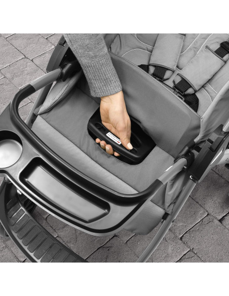 Carrito Chicco Mini Bravo Plus + Asiento KeyFit 30 - Gris