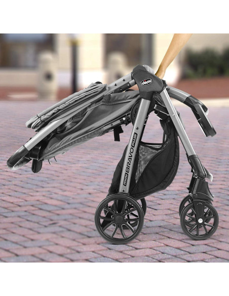 Carrito Chicco Mini Bravo Plus + Asiento KeyFit 30 - Gris