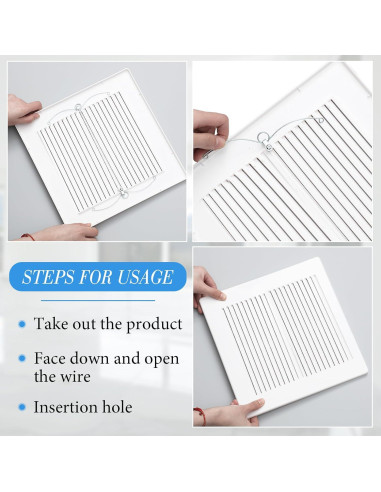 Cubierta de Ventilador de Extractor Baño Baquler 28x28 cm - 2 Pcs