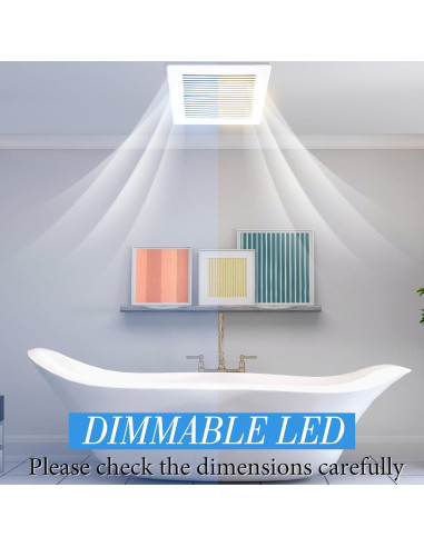 Cubierta de Ventilador de Extractor Baño Baquler 28x28 cm - 2 Pcs