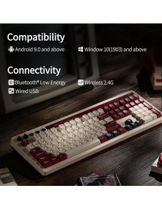 Teclado Mecánico AKNES 8BitDo 108 Teclas Bluetooth USB-C 2