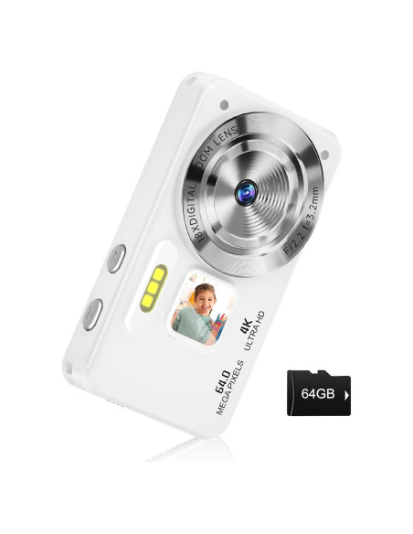 Cámara Digital MINIBEAR 4K 64MP Compacta con 64GB