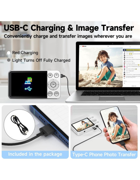 Cámara Digital MINIBEAR 4K 64MP Compacta con 64GB