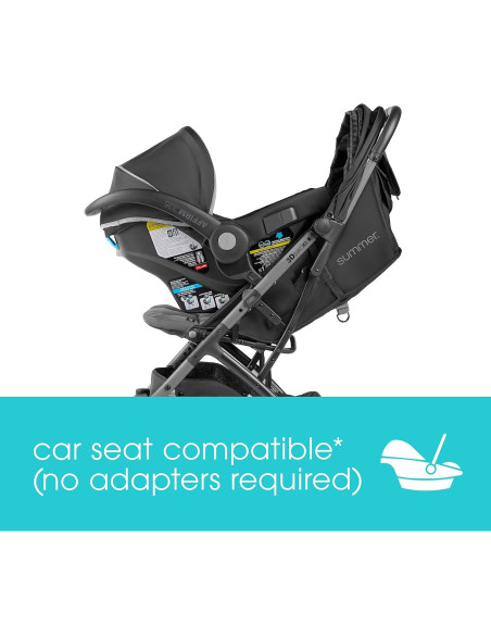 Carrito de Paseo Compacto Summer 3Dpac CS, Negro, Ligero y Plegable Carrito de Paseo Compacto Summer 3Dpac CS, Negro, Ligero y Plegable