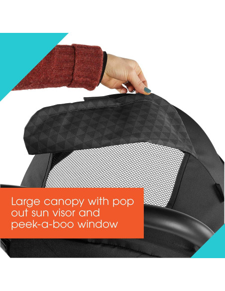 Carrito de Paseo Compacto Summer 3Dpac CS, Negro, Ligero y Plegable Carrito de Paseo Compacto Summer 3Dpac CS, Negro, Ligero y Plegable