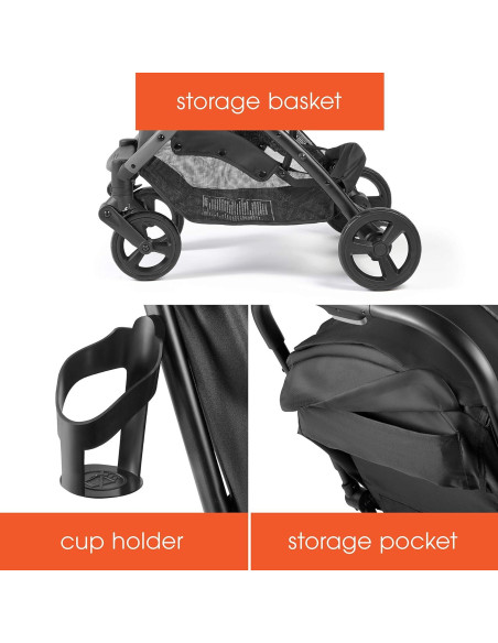 Carrito de Paseo Compacto Summer 3Dpac CS, Negro, Ligero y Plegable Carrito de Paseo Compacto Summer 3Dpac CS, Negro, Ligero y Plegable