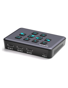 Conmutador HDMI RuiPuo A2 4K 60Hz USB 3.0 para Streaming
