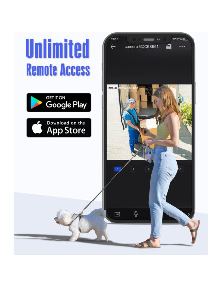 DVR de Seguridad ANNKE 8CH H.265+ Detección AI Acceso Remoto