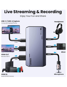 Tarjeta de Captura UGREEN 4K@60Hz HDMI USB 3.0 para Streaming 2