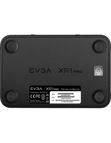 Tarjeta de Captura EVGA XR1 Pro 1440p/4K HDR USB 3.1