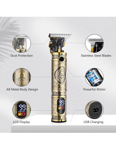 Cortadora de Cabello Soonsell JM-2022D Inalámbrica Profesional 2