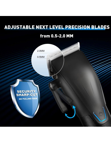 Karrte Kit Cortadoras de Cabello Inalámbricas 8 Peines