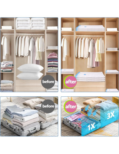 Bolsas de Almacenamiento al Vacío B365 con Bomba Eléctrica