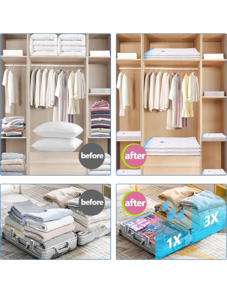 Bolsas de Almacenamiento al Vacío B365 con Bomba Eléctrica