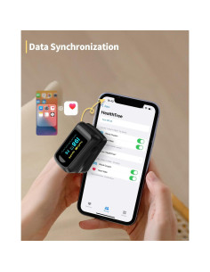 Oxímetro de Pulso Bluetooth HealthTree con APP, Monitor de Frecuencia Cardíaca 2