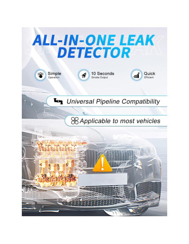 Detector de Fugas de Humo Pakowin SD403 12V con Bomba de Aire