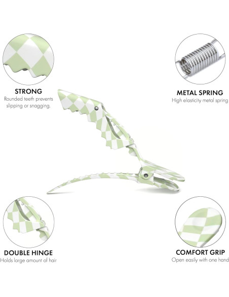 Clips de Cocodrilo FRAMAR - Paquete de 4 Clips a Cuadros