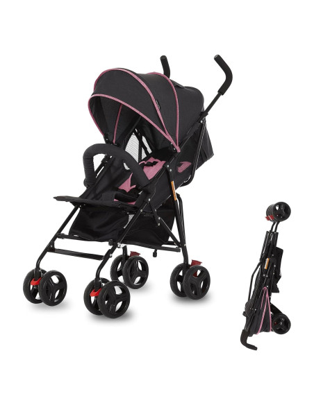 Carrito de bebé Dream On Me Vista Moonwalk Rosa 5 Puntos