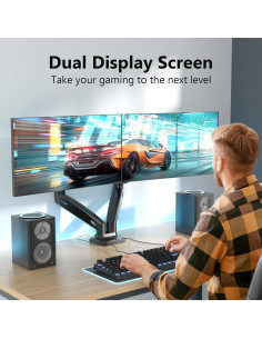 Soporte Doble para Monitores WALI GSMP002 Ajustable 32" 2