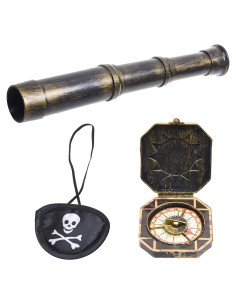 Accesorio de Telescopio Eco-Fused con Brújula y Parche Pirata