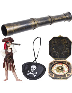 Accesorio de Telescopio Eco-Fused con Brújula y Parche Pirata 2