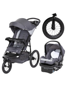 Cochecito Baby Trend Expedition Jogger con Luces LED, Gris
