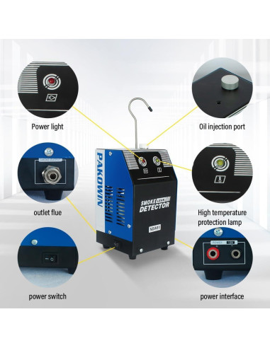 Máquina de Humo Pakowin PSD301 para Detección de Fugas