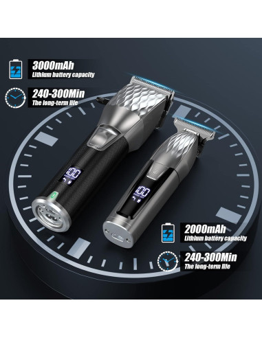 Set Cortadoras de Cabello Profesionales Zaekary FS02 Inalámbrico