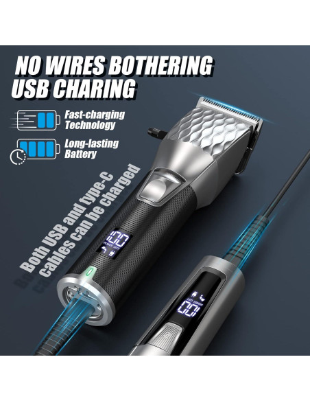 Set Cortadoras de Cabello Profesionales Zaekary FS02 Inalámbrico